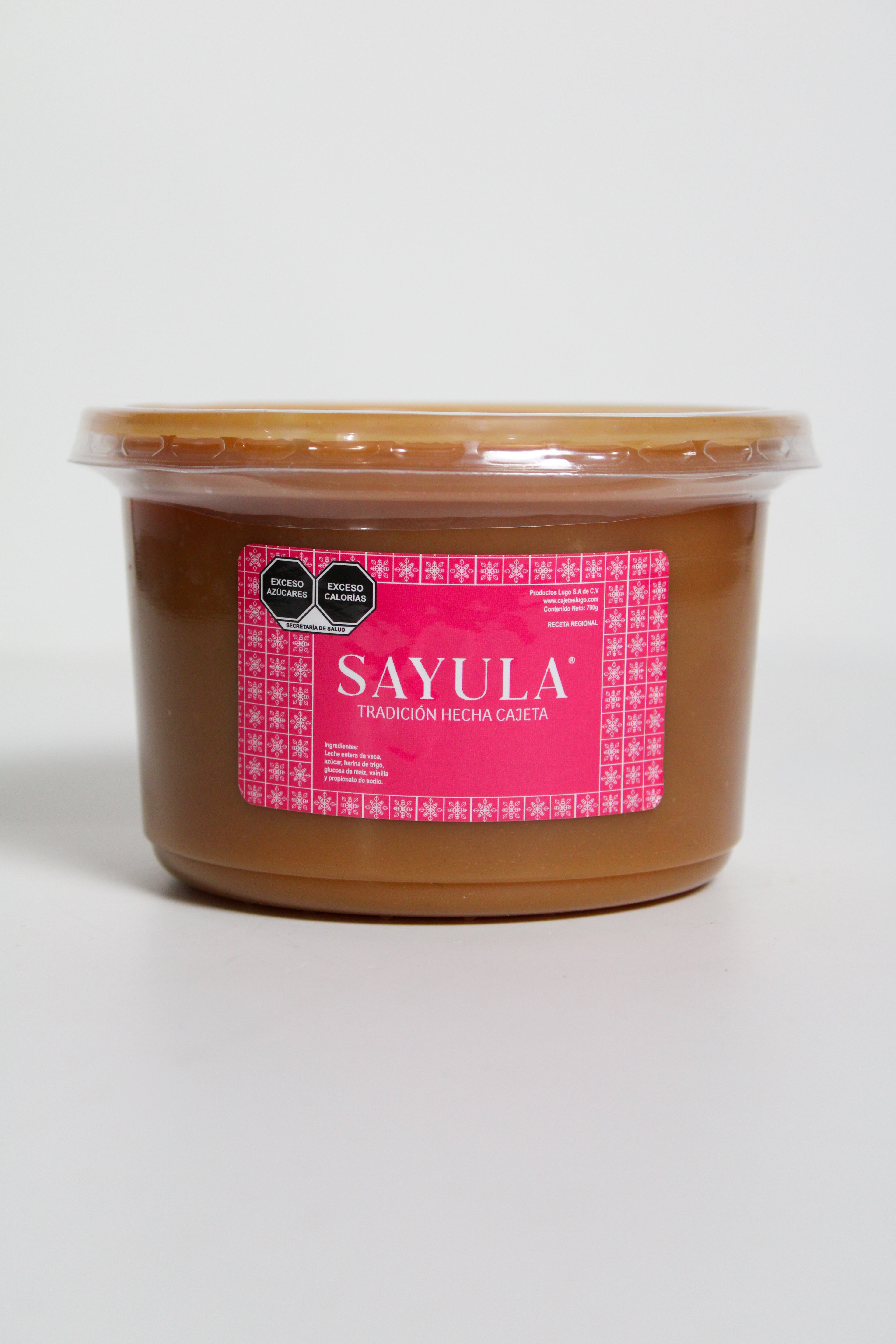 Cajeta artesanal Sayula en envase de medio litro