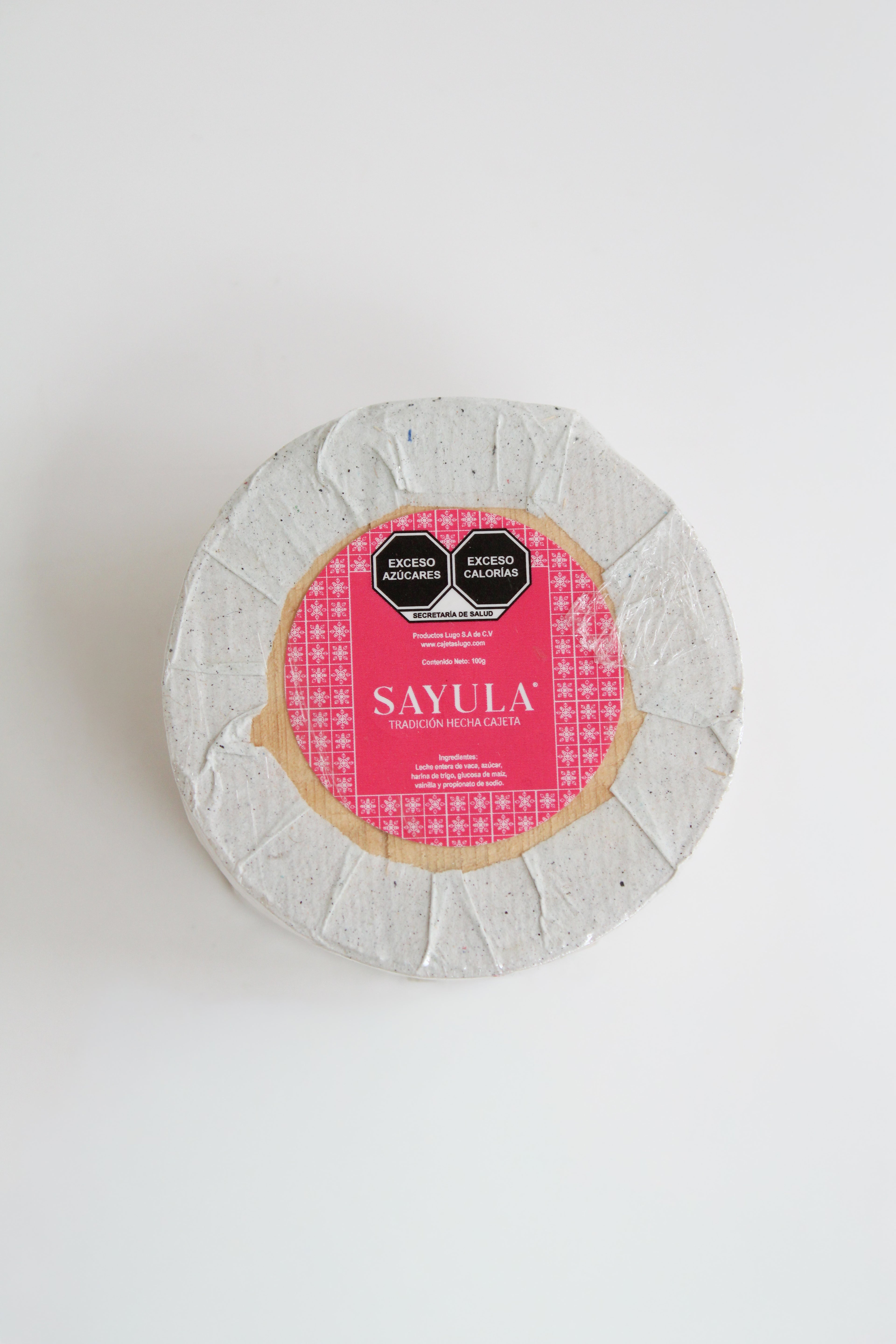 Cajeta artesanal Sayula envase redondo chico