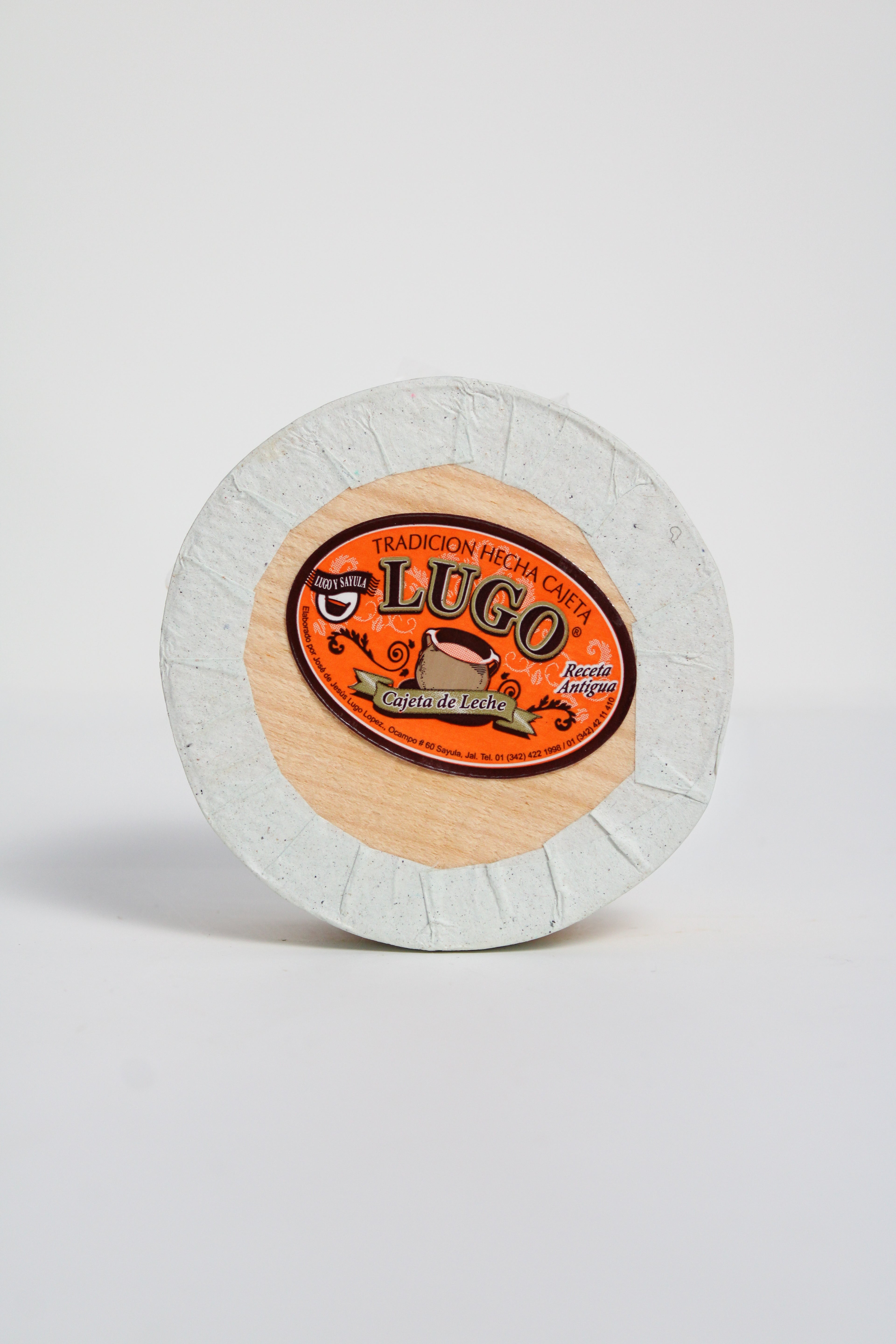 Cajeta artesanal Lugo en envase redondo mediana