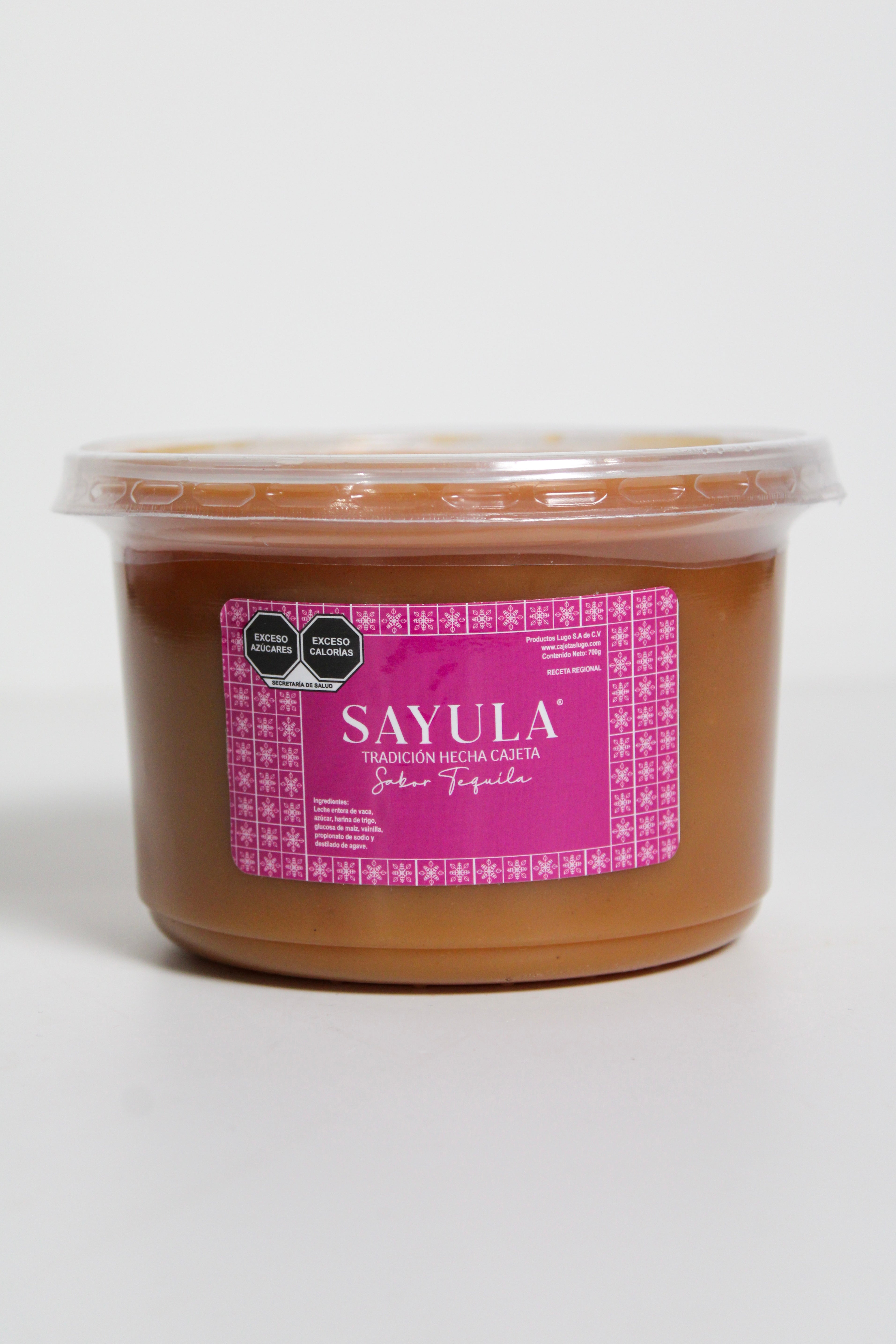 Cajeta artesanal Sayula medio litro con licor de agave