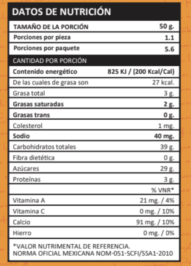 Original Cajeta Lugo Etiqueta Naranja, Cajeta artesanal de Sayula Paquete Mediano 300g