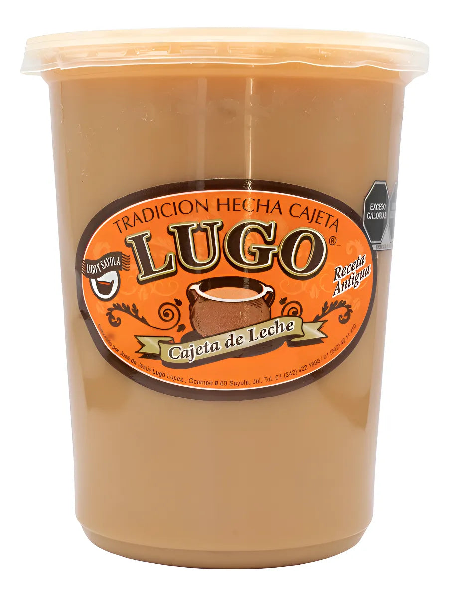 Original Cajeta Lugo Etiqueta Naranja, Cajeta artesanal de Sayula Bote 1 Litro