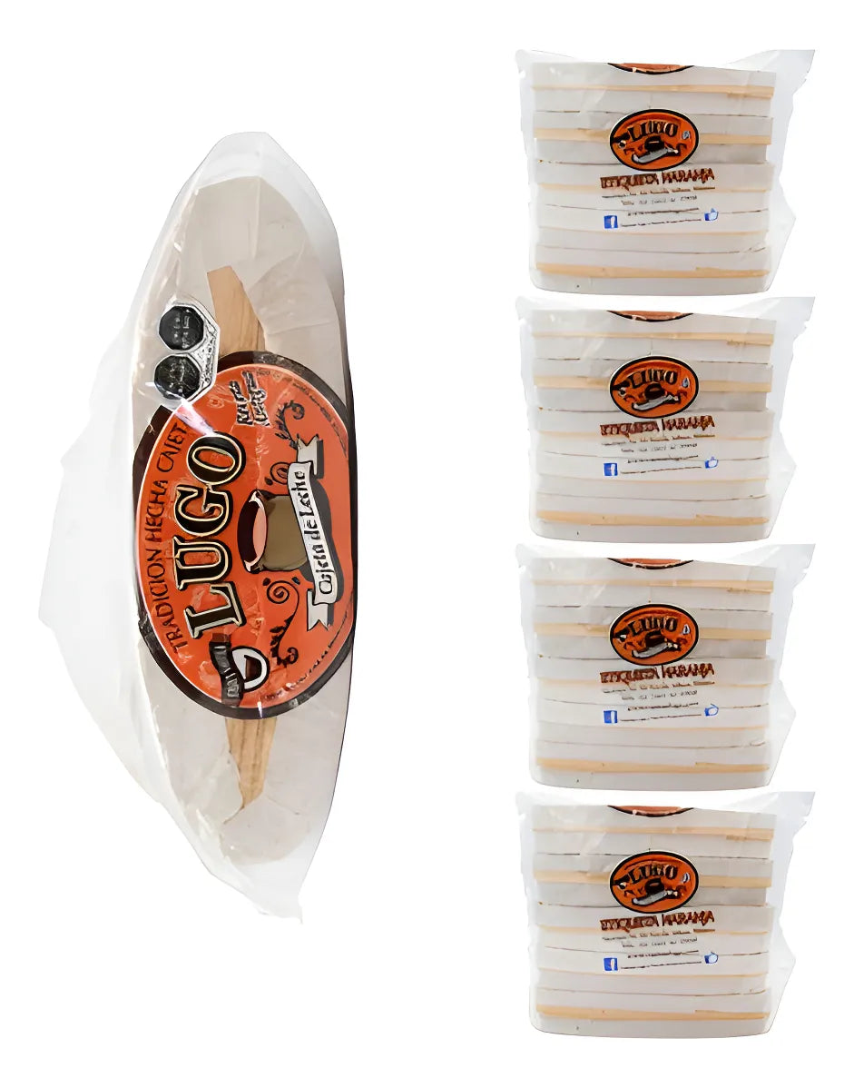 Original Cajeta Lugo Etiqueta Naranja, Cajeta artesanal de Sayula Paquete Mini 20 PZ de 40g