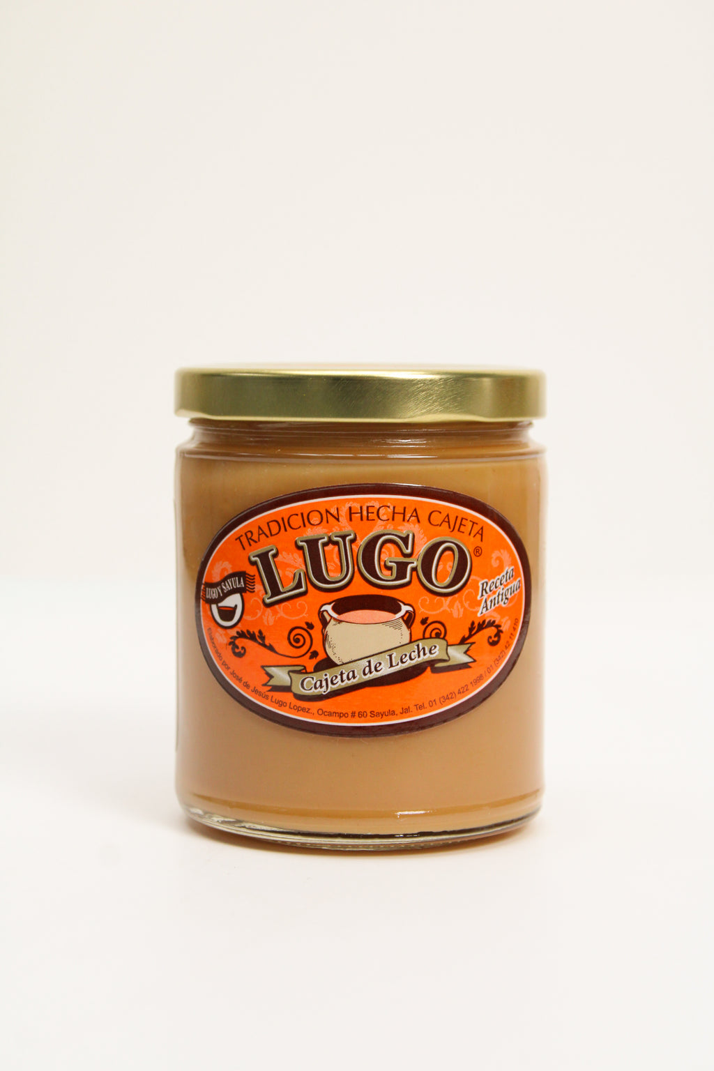 Cajeta artesanal Lugo en frasco chico