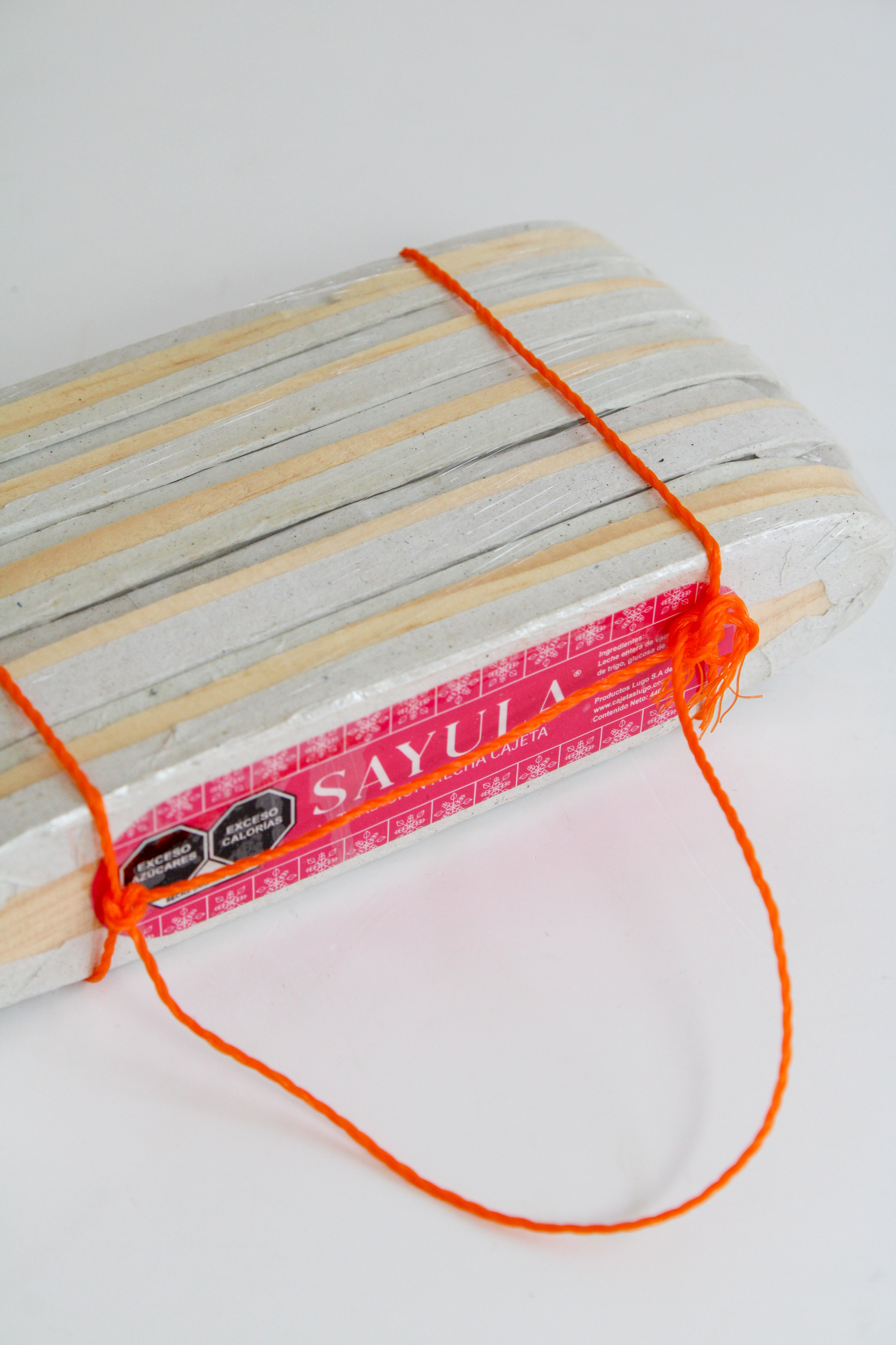 Paquete de cajeta artesanal Sayula tamaño grande empaque madera