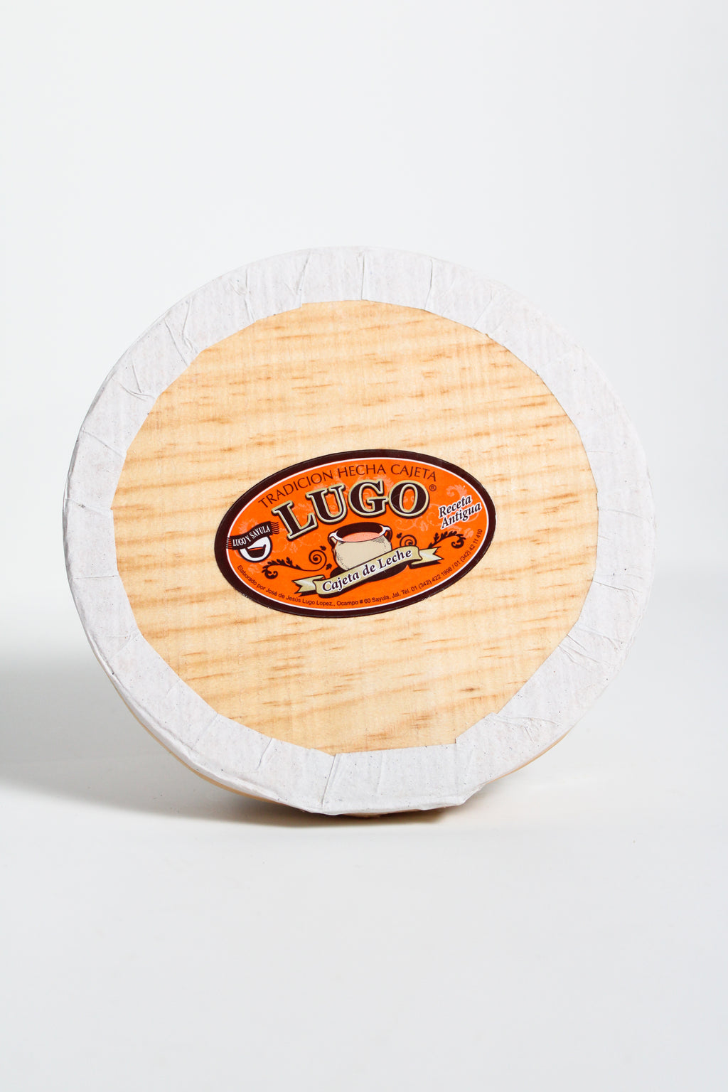 Cajeta artesanal Lugo envase redondo grande
