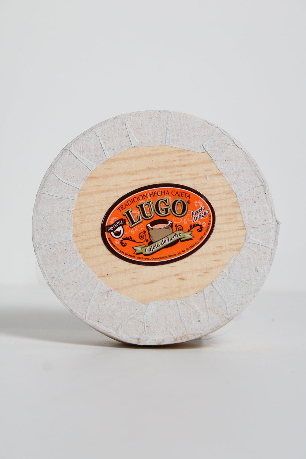 Cajeta artesanal Lugo envase redondo grande