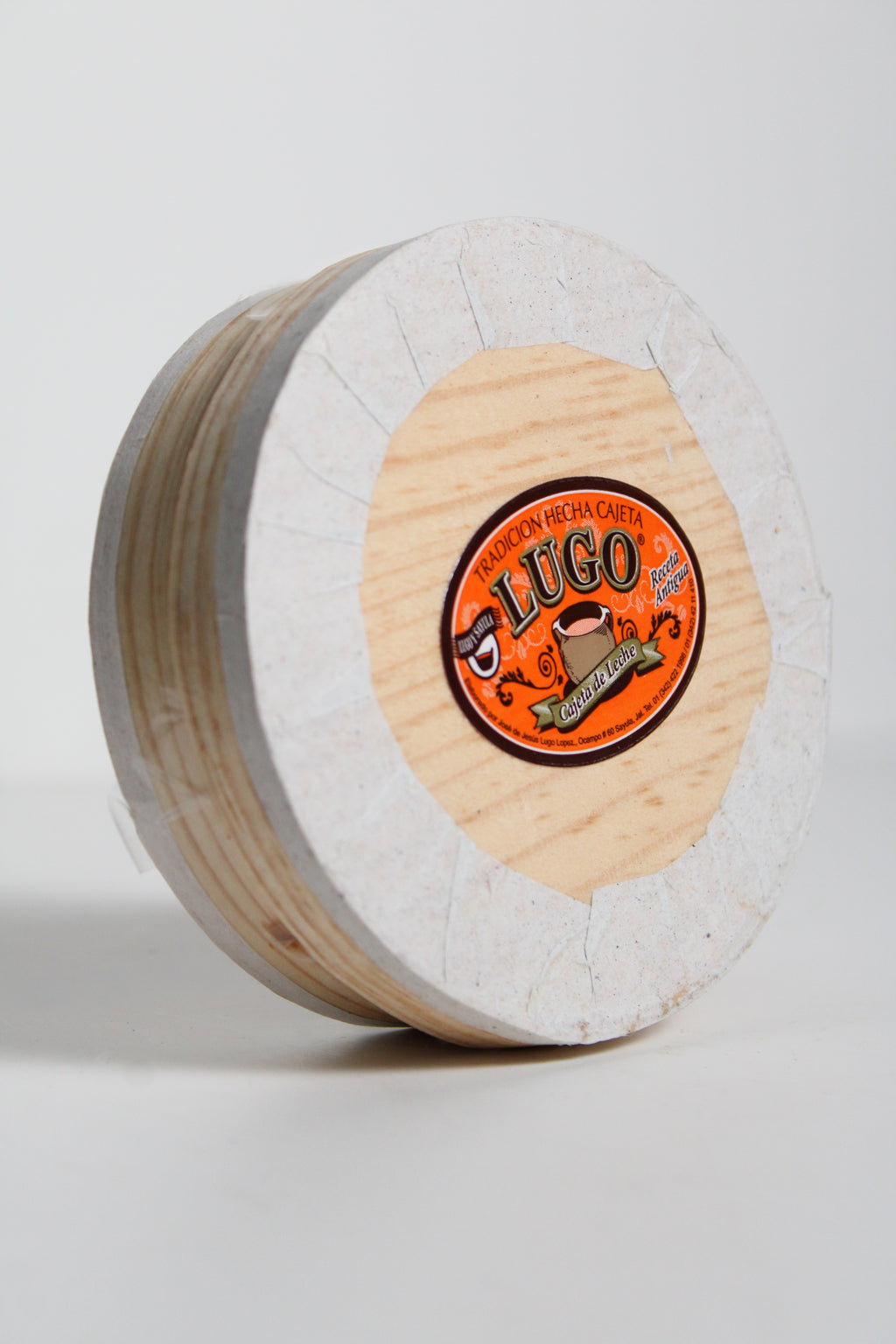 Cajeta artesanal Lugo en envase redondo mediano
