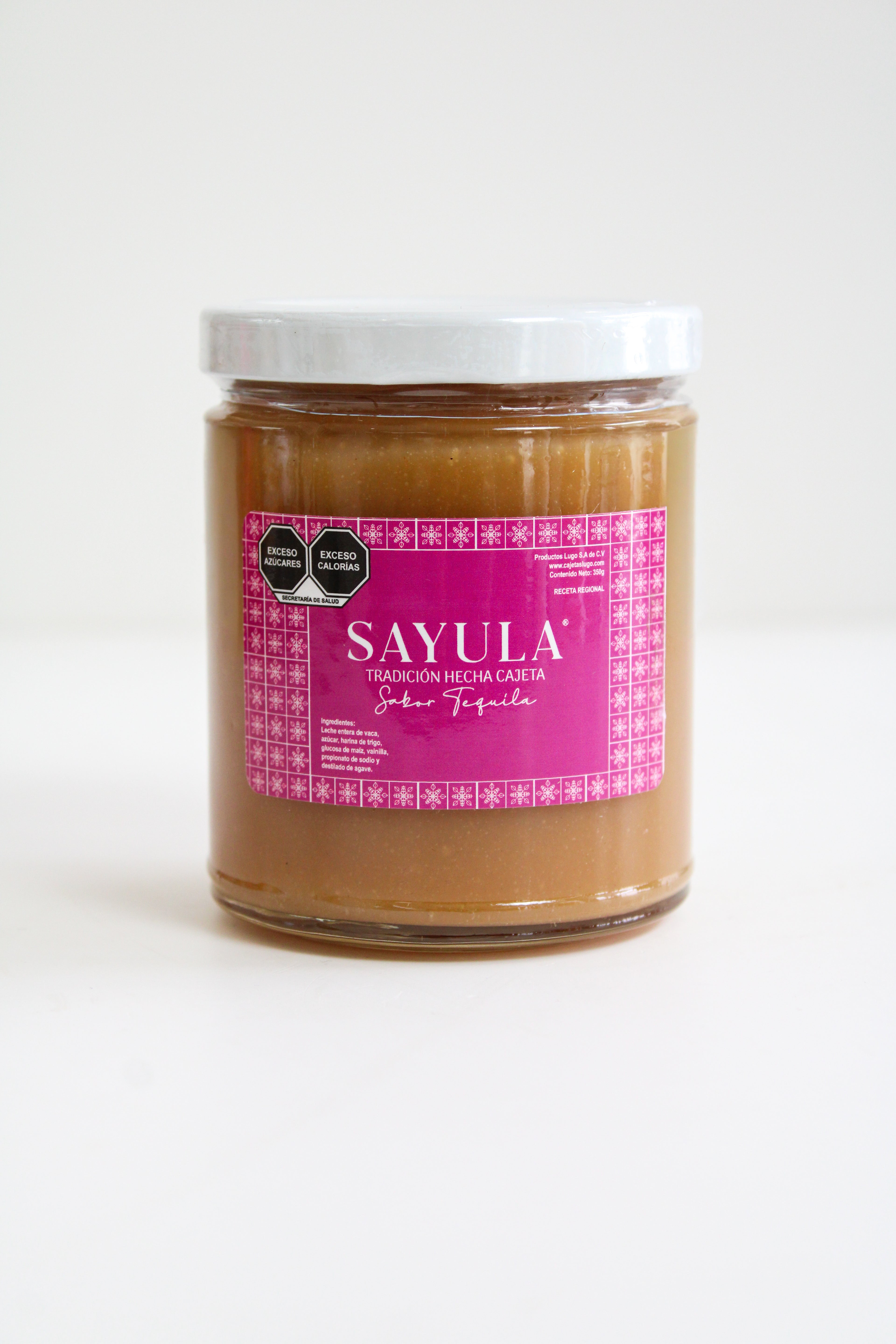 Cajeta artesanal Sayula frasco chico con licor de agave